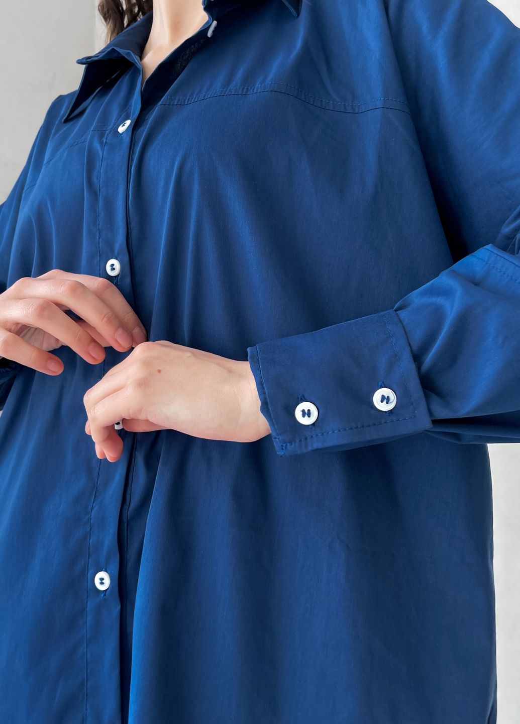 Купить Оверсайз хлопковая рубашка женская Merlini Белиз 200000224, размер 42-44 в интернет-магазине