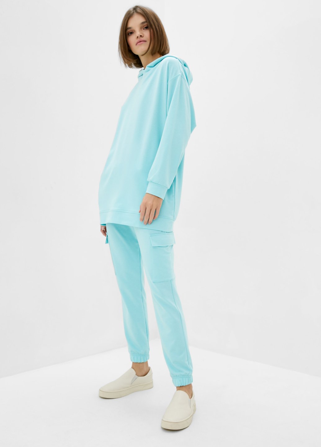Купить Спортивный костюм женский голубого цвета Merlini Челси 100000062, размер 42-44 в интернет-магазине