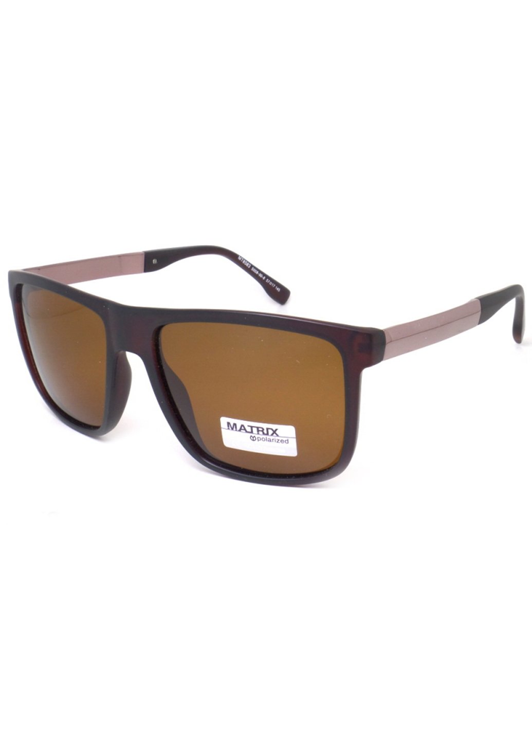 Купити Коричневі чоловічі сонцезахисні окуляри Matrix з поляризацією MT8583 111003 в інтернет-магазині