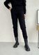 Теплый женский костюм на флисе с кофтой на молнии черный Merlini Анже 100001081, размер 42-44 (S-M)