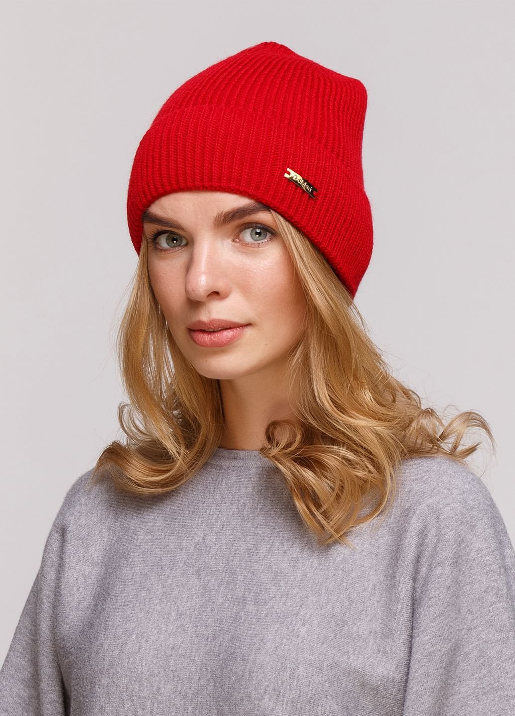 Купить Шерстяная шапка DeMari Хлоя 550536 - Красный в интернет-магазине