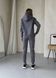 Теплый спортивный костюм на флисе с укороченным худи серый Merlini Нант 100001043, размер 42-44 (S-M)