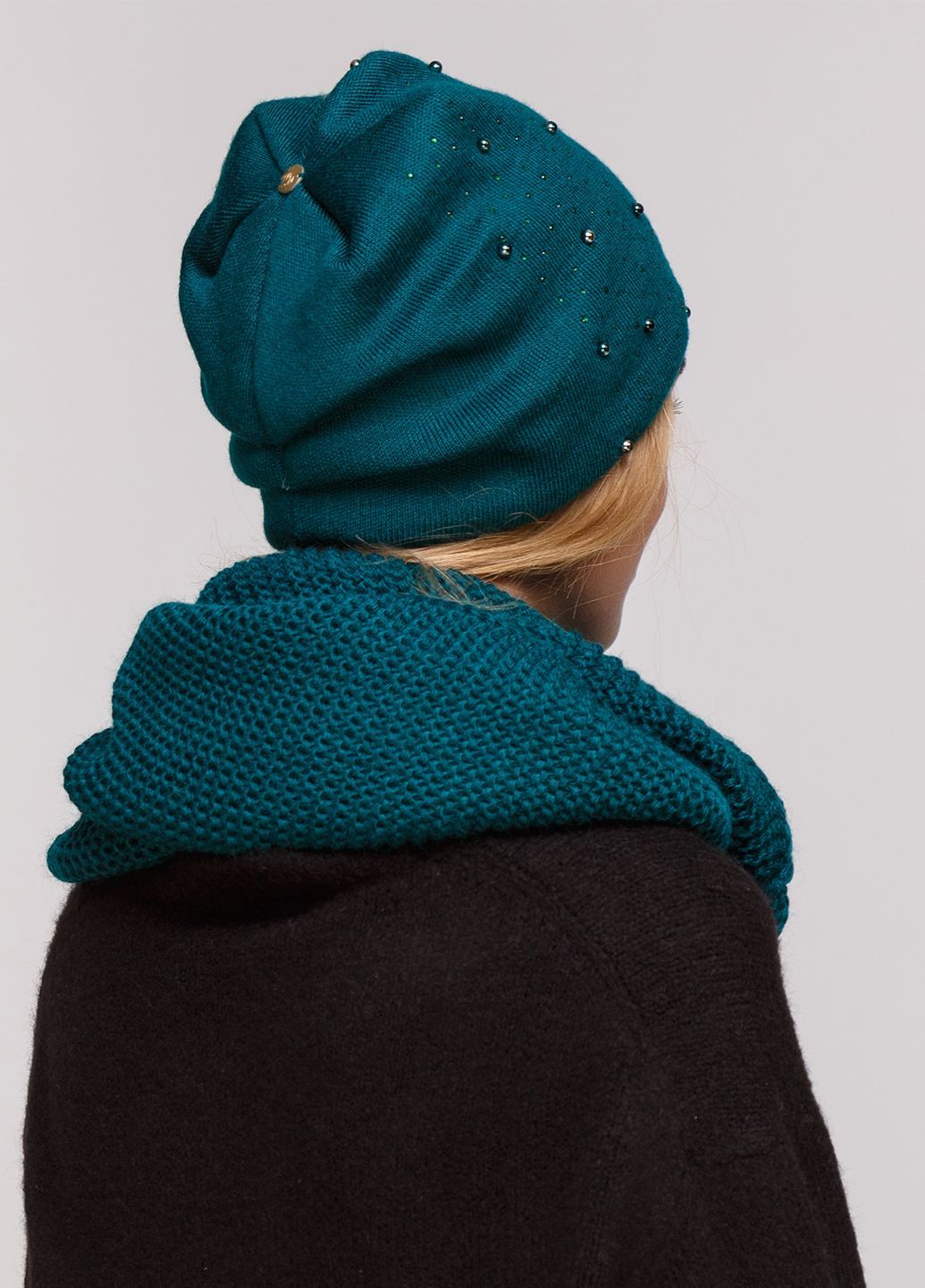 Комплект (шапка, шарф-снуд) DeMari МарсК 660040 - Зелёный