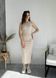 Длинное платье-майка в рубчик светло-бежевое Merlini Лонга 700000102 размер 46-48 (L-XL)