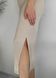 Длинное платье-майка в рубчик светло-бежевое Merlini Лонга 700000102 размер 46-48 (L-XL)