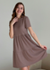 Свободное платье трапеция миди цвет мокко Merlini Маркони 700001224 размер 42-44 (S-M)