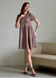 Свободное платье трапеция миди цвет мокко Merlini Маркони 700001224 размер 42-44 (S-M)