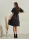 Платье летнее ниже колен в цветочек черное Merlini Арко 700001321 размер 42-44 (S-M)