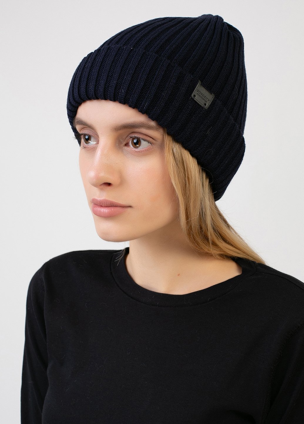 Купить Теплая зимняя велюровая шапка Merlini Майкл 330091 - Синий в интернет-магазине