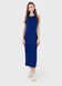 Довга сукня-майка в рубчик синє Merlini Лонга 700000107 розмір 42-44 (S-M)