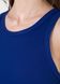 Длинное платье-майка в рубчик синее Merlini Лонга 700000107 размер 42-44 (S-M)