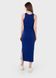 Длинное платье-майка в рубчик синее Merlini Лонга 700000107 размер 42-44 (S-M)