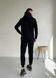 Теплый зимний мужской спортивный костюм на флисе черный Merlini Франс 100001001, размер 42-44 (S-M)