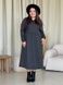 Довга тепла сукня з кашеміру чорна Merlini Крети 700001411 розмір 54-56 (4XL-54XL)