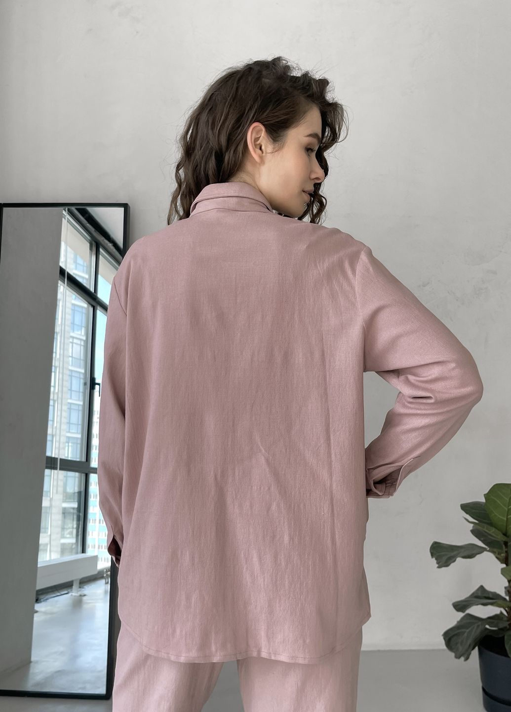 Купить Классическая льняная рубашка женская Merlini Прага 200000231, размер 42-44 в интернет-магазине