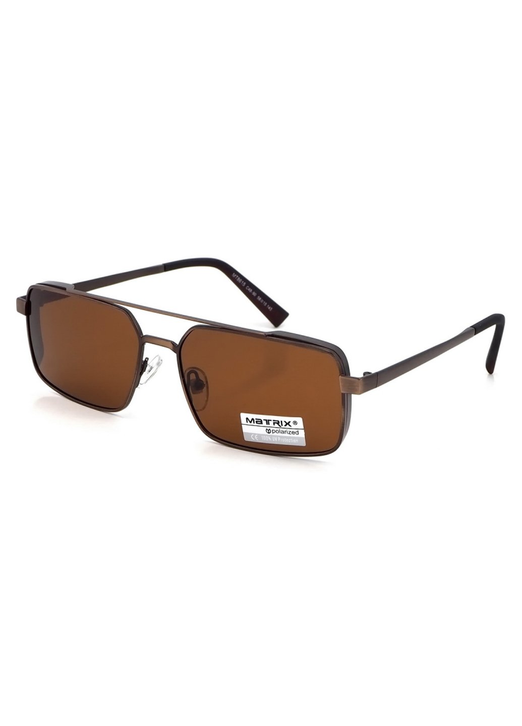 Купити Коричневі чоловічі сонцезахисні окуляри Matrix з поляризацією MT8615 111012 в інтернет-магазині