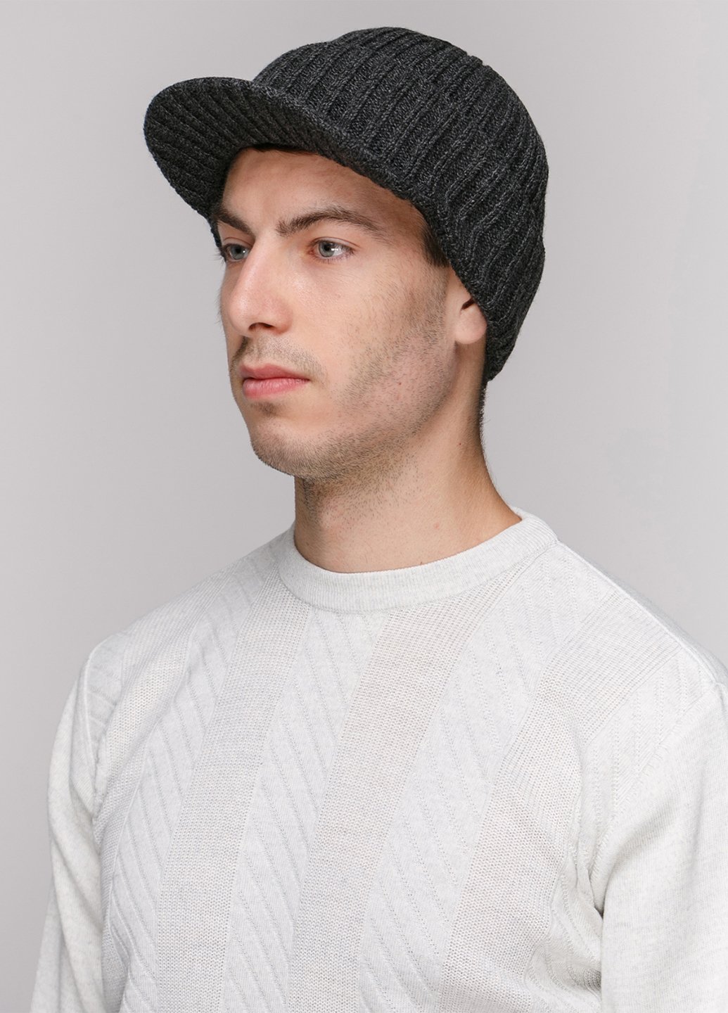 Купить Зимняя кепка Berxon на флисовой подкладке 220159 - Серый в интернет-магазине