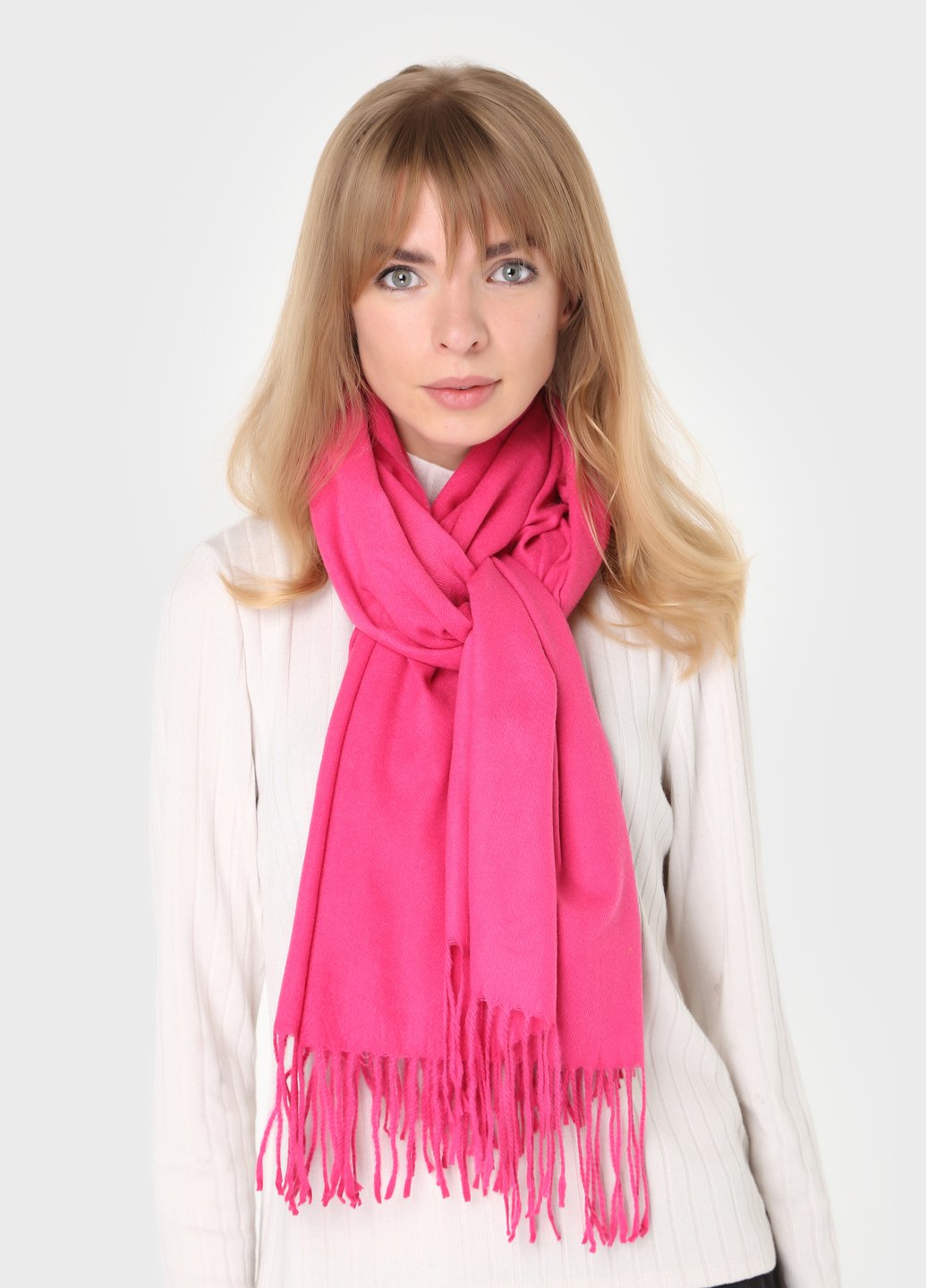 Купить Кашемировый палантин Merlini Виттория (185*60 см) 447005 - Розовый в интернет-магазине