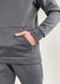 Теплый мужской спортивный костюм на флисе темно-серого цвета Merlini Виско 100000210, размер 42-44