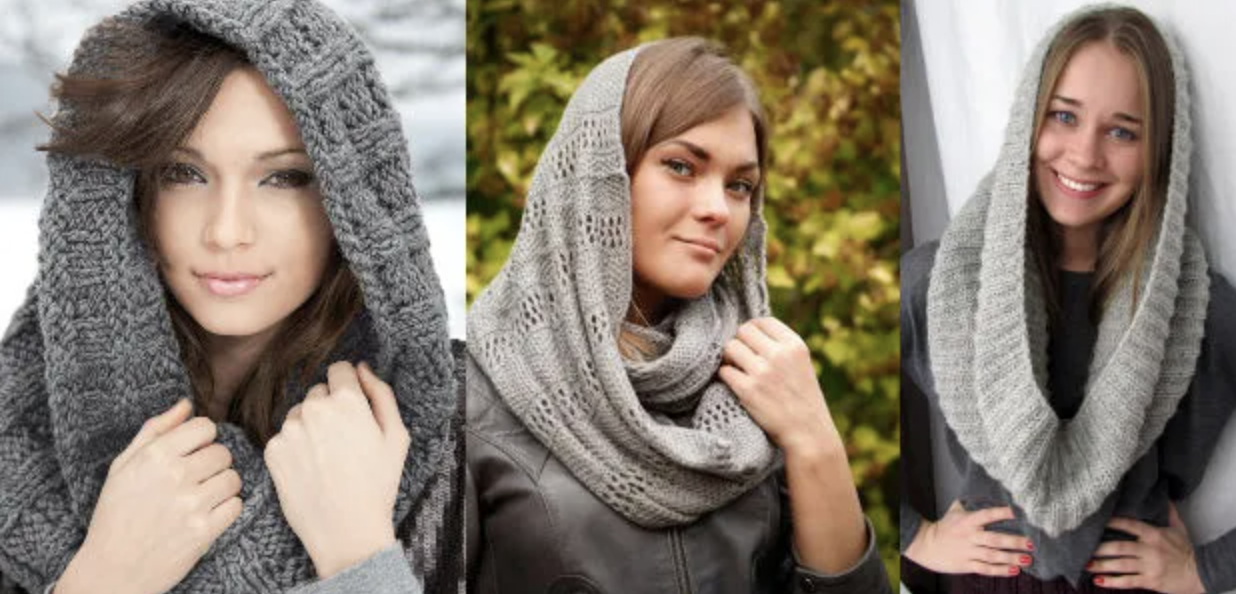 Как носить шарф-хомут