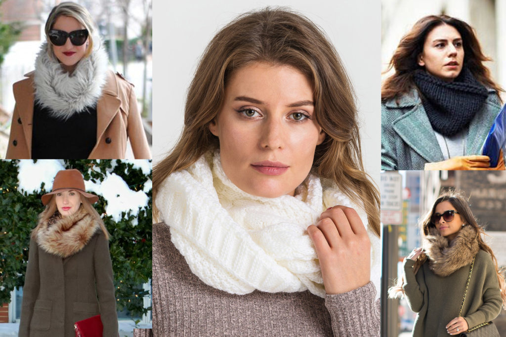 Как носить шарф-хомут с пальто? 8 основных способов и 5 модных правил
